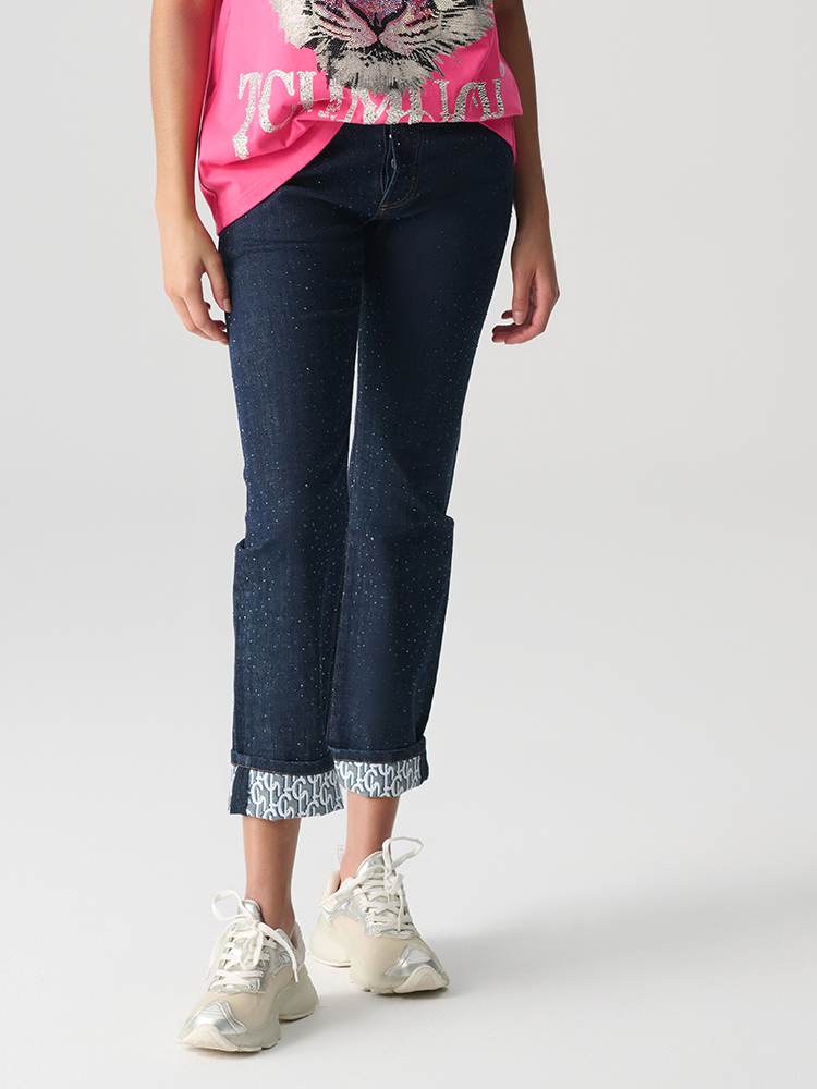 TCH Rhinestone Slim-Fit Stretch Jeans