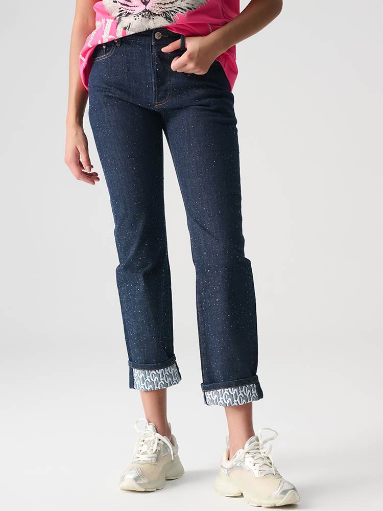 TCH Rhinestone Slim-Fit Stretch Jeans