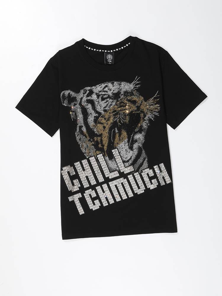 TCH Graphic Animal Hot Diamond Short Sleeve T-Shirt