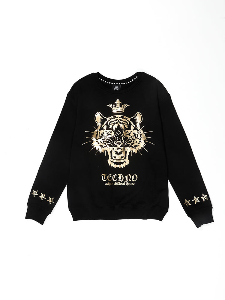 TCH Gold Embossed Tiger Unisex Sweatshirt