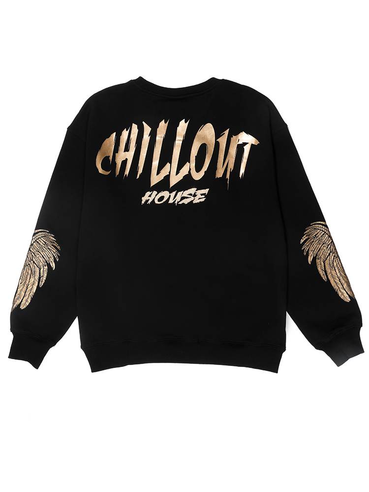 TCH Animal Gold Graphics Long Sleeve Couple Sweatshirt