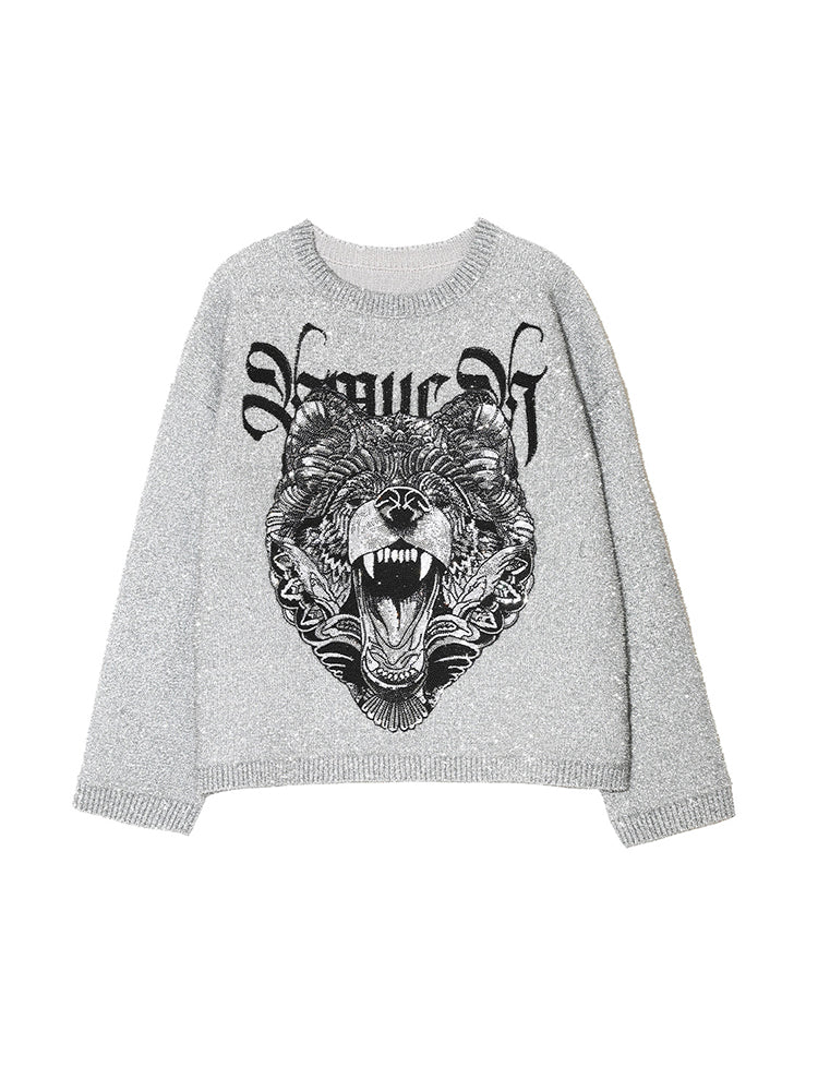 TCH Hot Diamond Graphics Long Sleeve Knit Sweatshirt