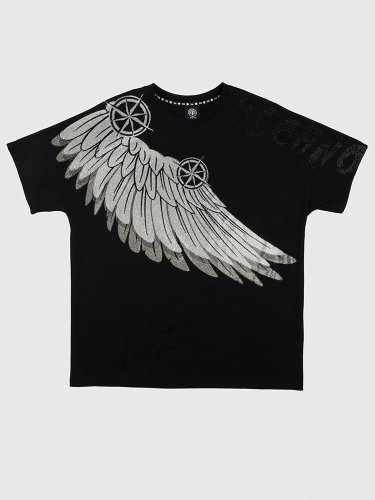 TCH Men's Wing Printed Short Sleeve T-shirt