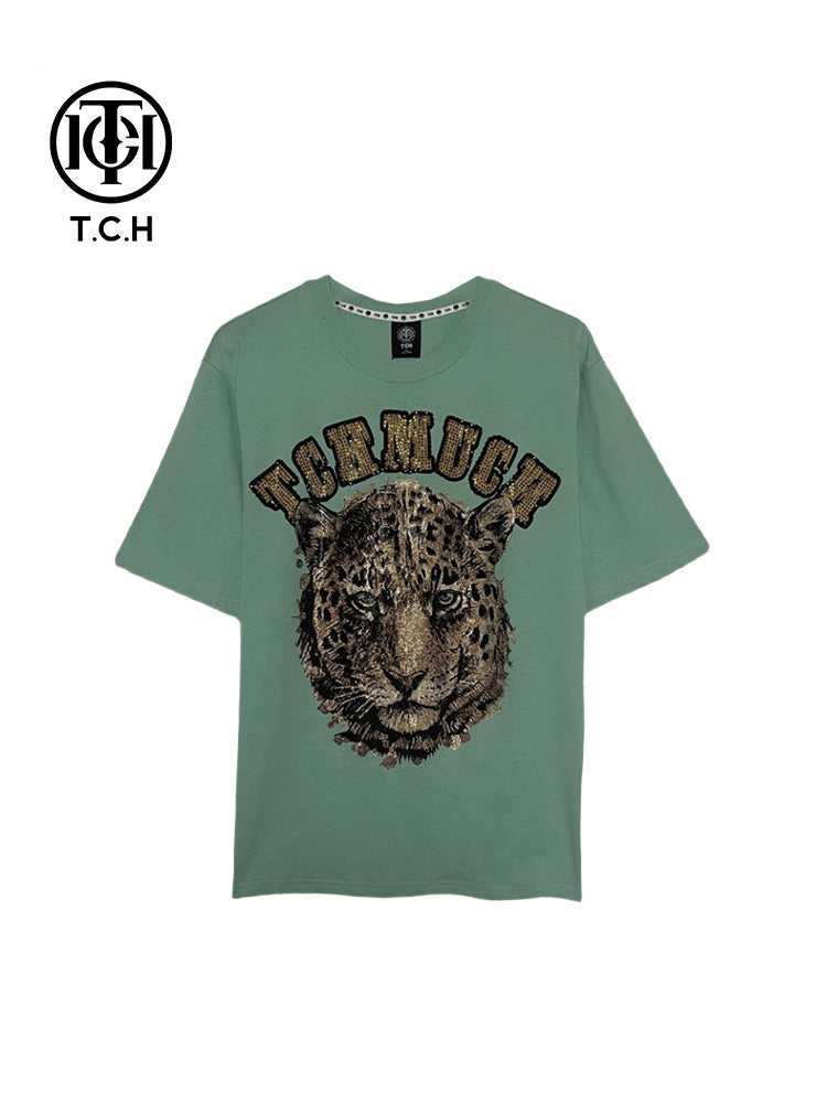 TCH Rhinestones Leopard Unisex T-Shirt