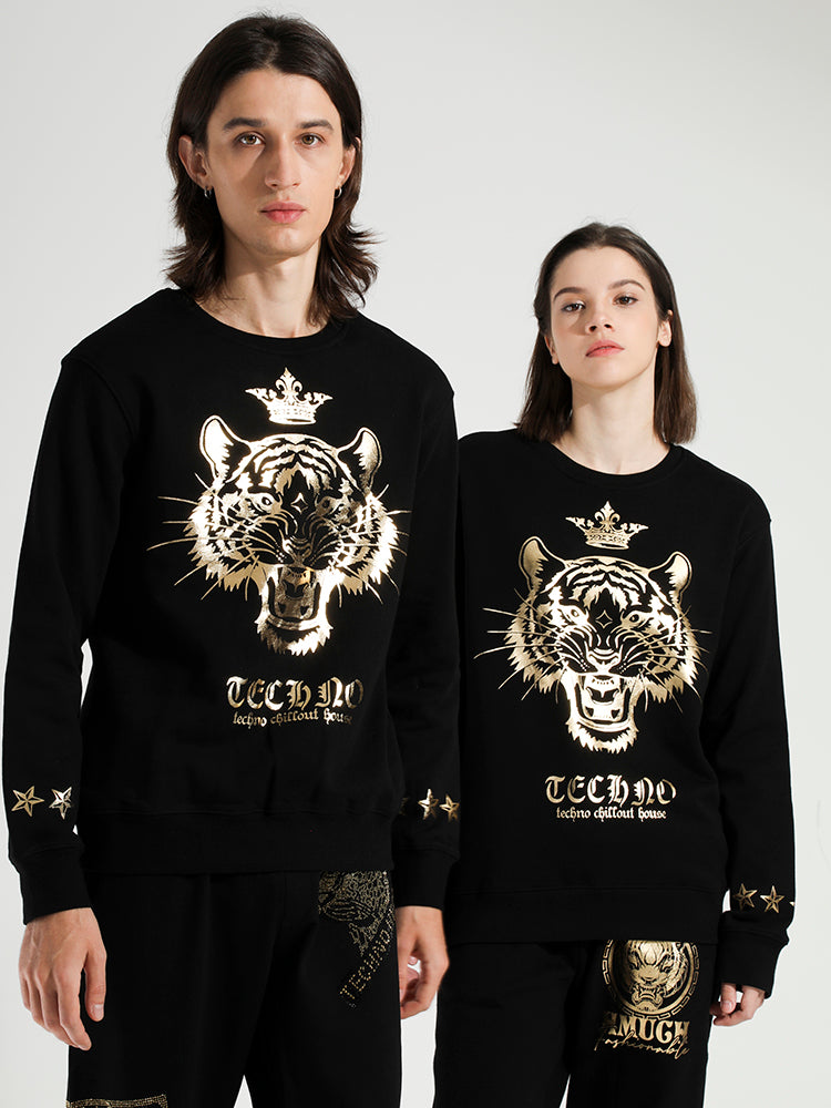 TCH Gold Embossed Tiger Unisex Sweatshirt