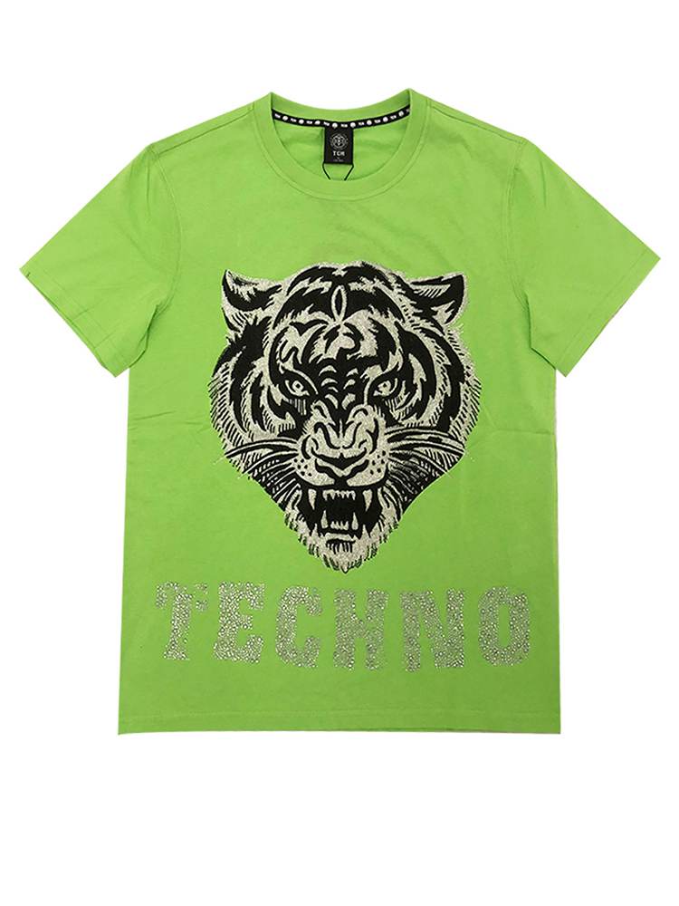 TCH Diamond Letter Tiger Short Sleeve T-Shirt