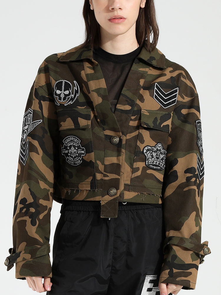 TCH Hot Diamond Camo Cropped Jacket