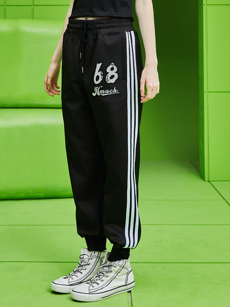 TCH Rhinestone Letter Tracksuit Joggers