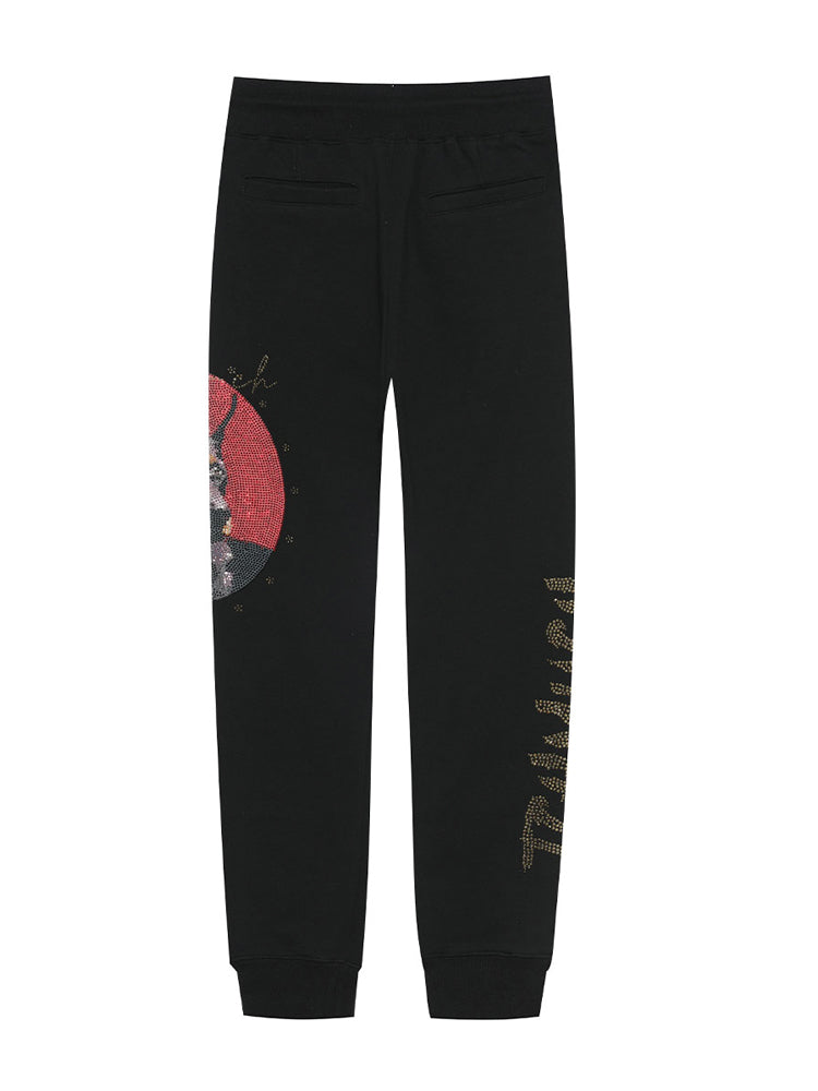 TCH Unisex Rhinestone Graphic Fleece Jogger