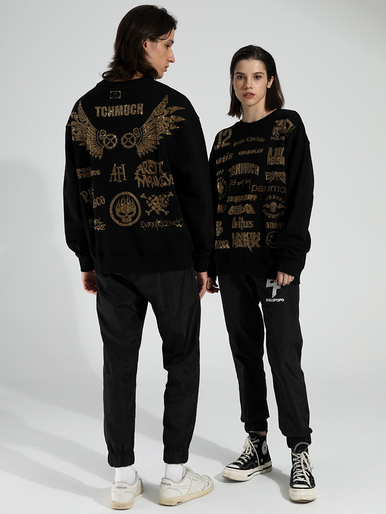 TCH Printed Crew Neck Unisex Sweatshirt