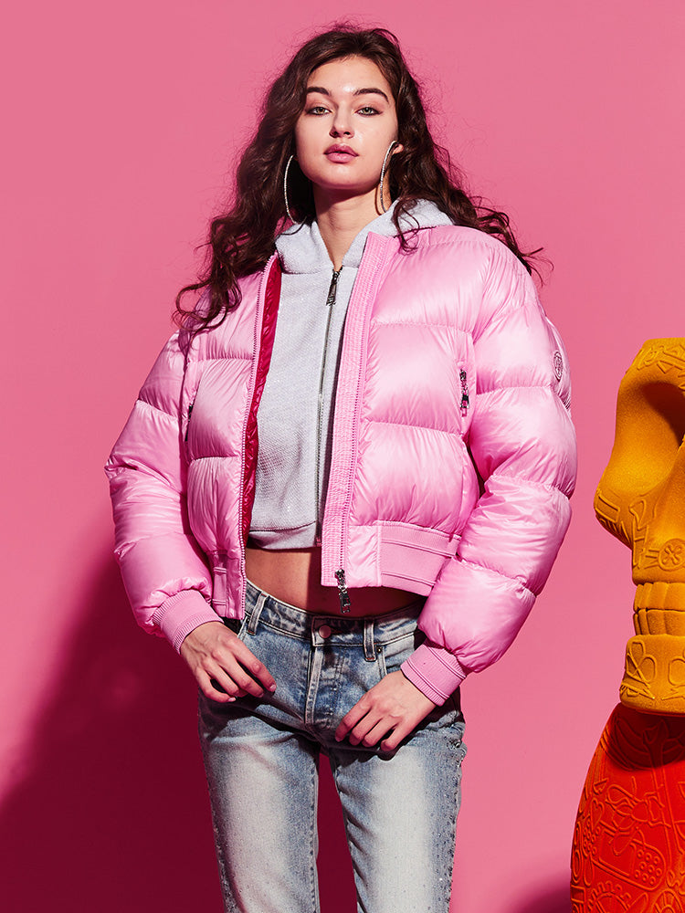 TCH Cropped Quilted Puffer Jacket Outerwear Coats