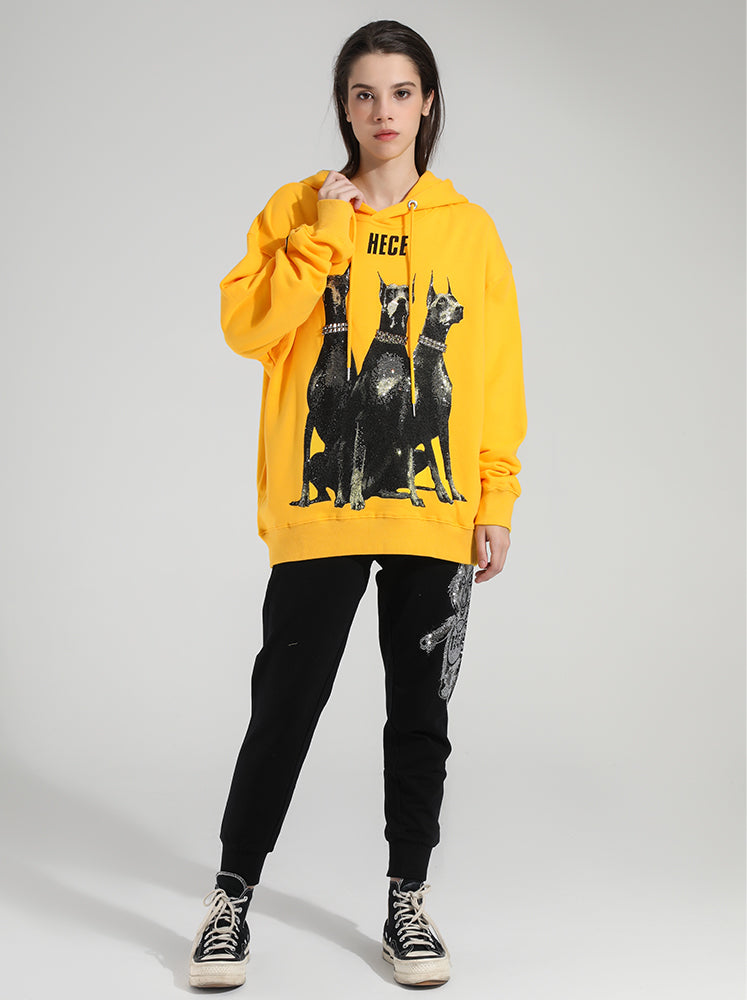 TCH Three Dubins Rhinestone Oversized Hoodie