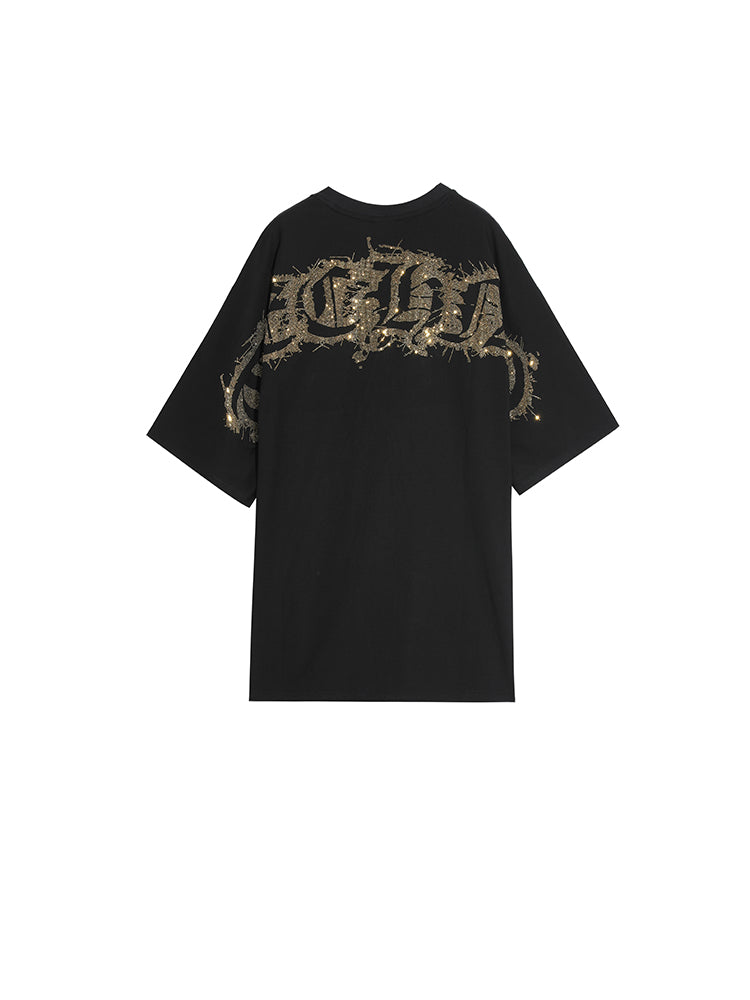 TCH Men's Tiger Hot Diamond Gold T-shirt