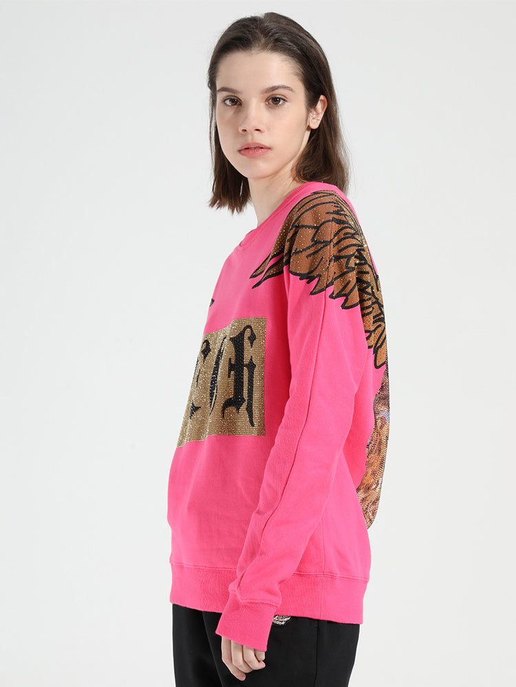 TCH Hot Diamond Wing Leopard Sweatshirt