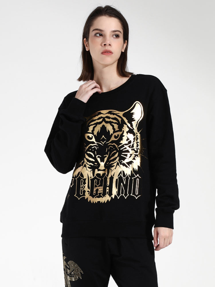 TCH Animals Printed Crew Neck Sweatshirt