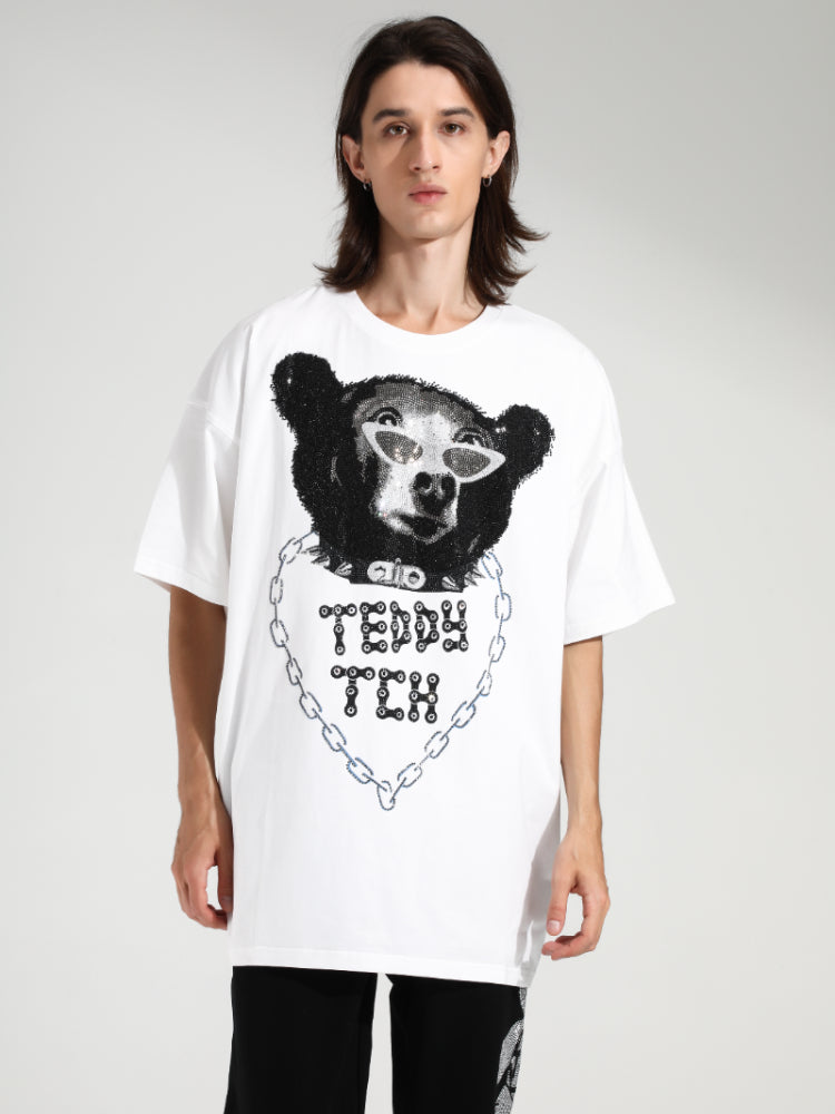 TCH Diamond Printed CrewNeck T-Shirt