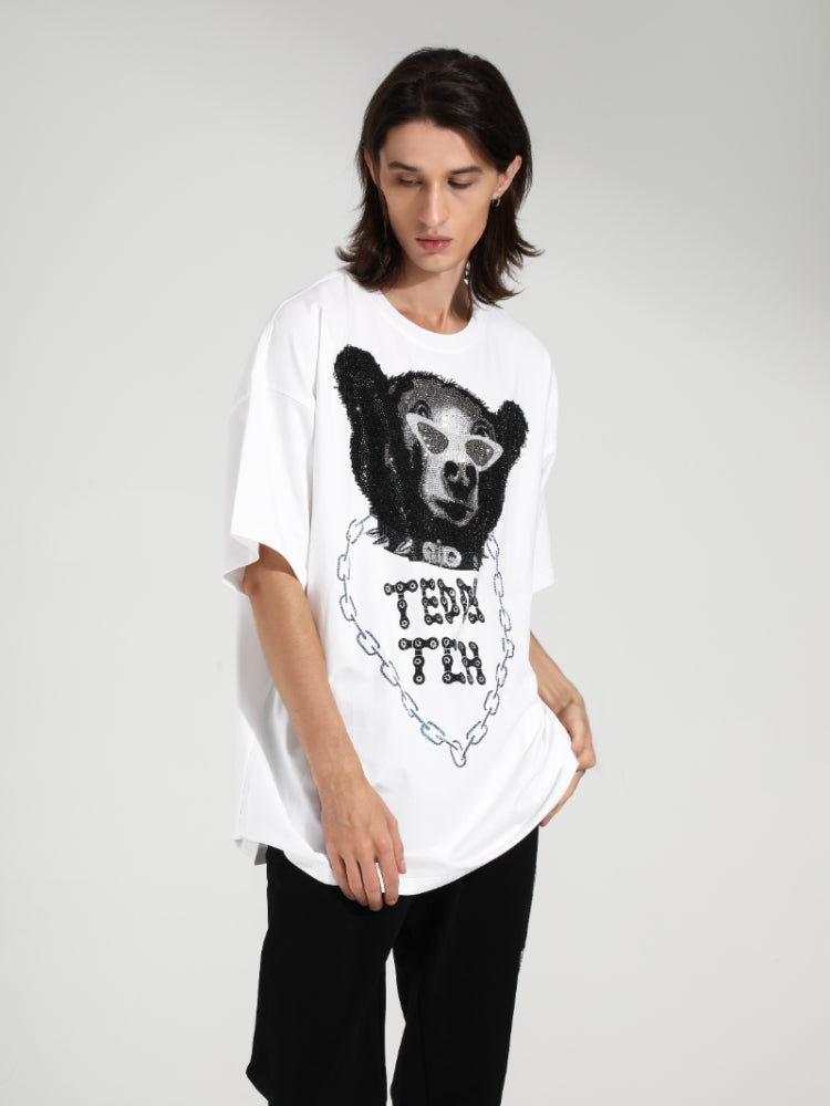 TCH Diamond Printed CrewNeck T-Shirt