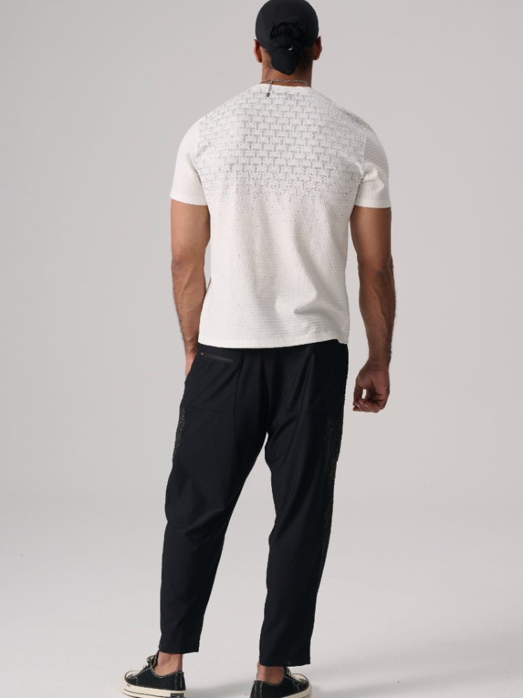 TCH Diamond-Embedded Relaxed-Fit T-Shirt