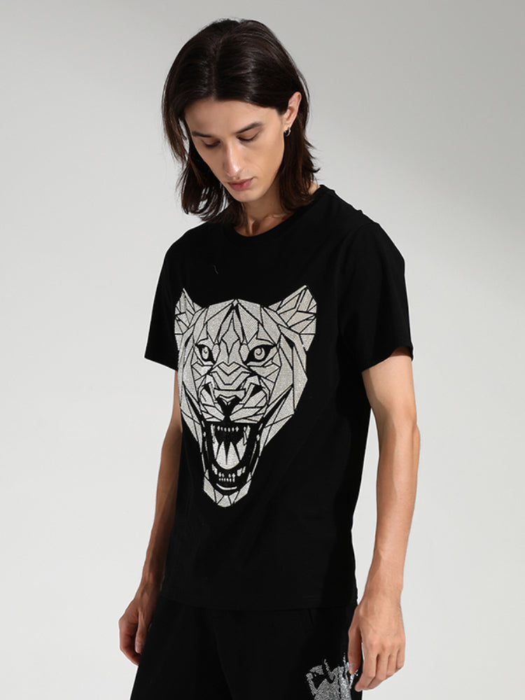 TCH Leopard Printed Crew Neck T-Shirt