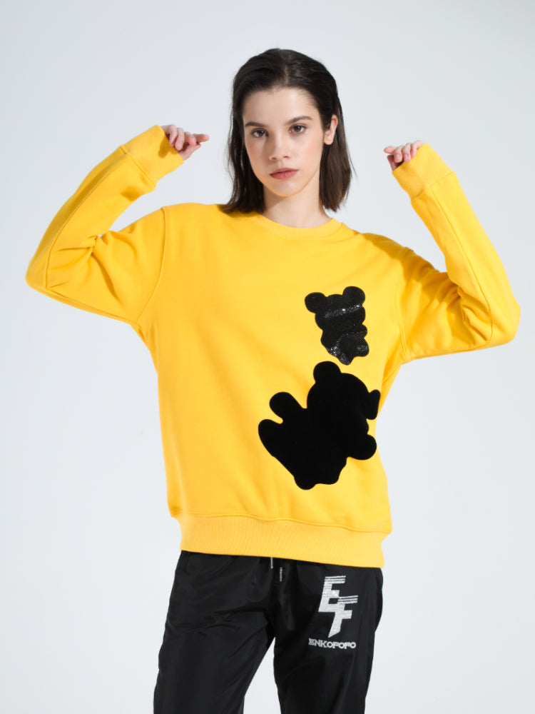 TCH Little Bear Printed Long Sleeve Sweatshirt