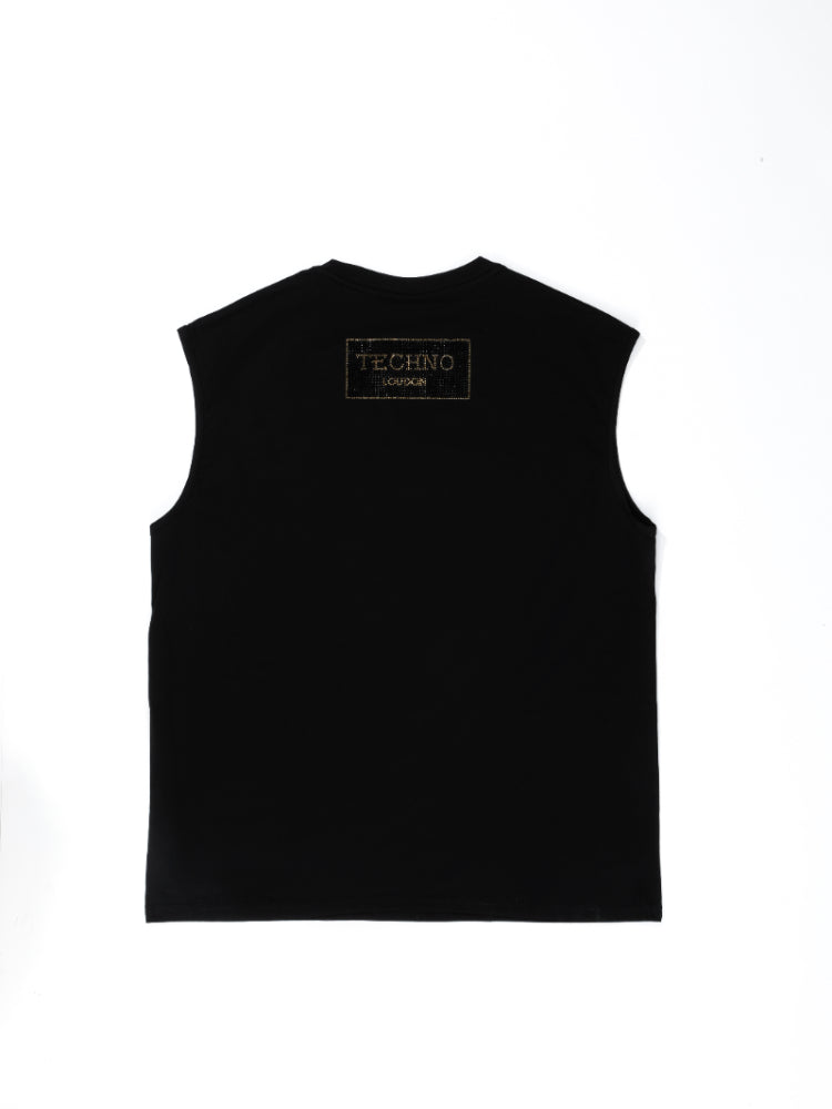 TCH Men Diamond-Embedded Tank Top