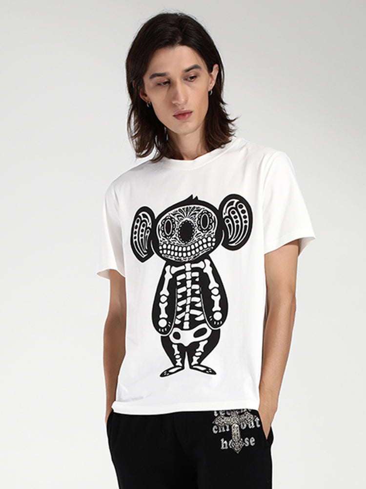 TCH Printed Crew Neck Straight T-Shirt