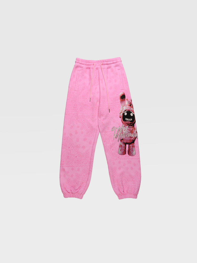 TCH Printed Rhinestone Pink Pants