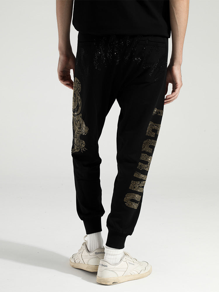 TCH Men's Printed Drawstring Jogger Pants