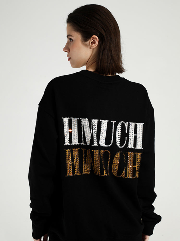 TCH Rhinestone Leopard  Long Sleeve Sweatshirt