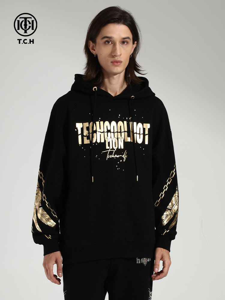 TCH Wing Print Cotton hoodie Sweatshirt