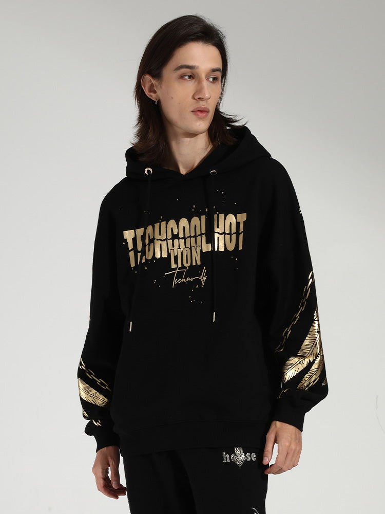 TCH Wing Print Cotton hoodie Sweatshirt