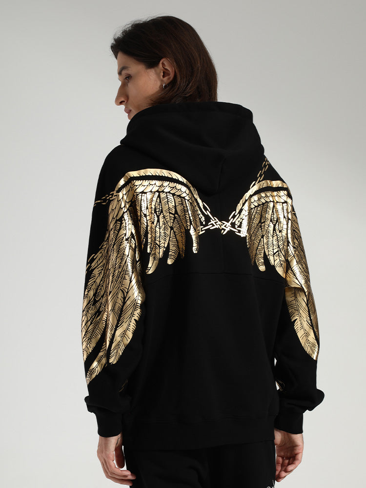 TCH Wing Print Cotton hoodie Sweatshirt