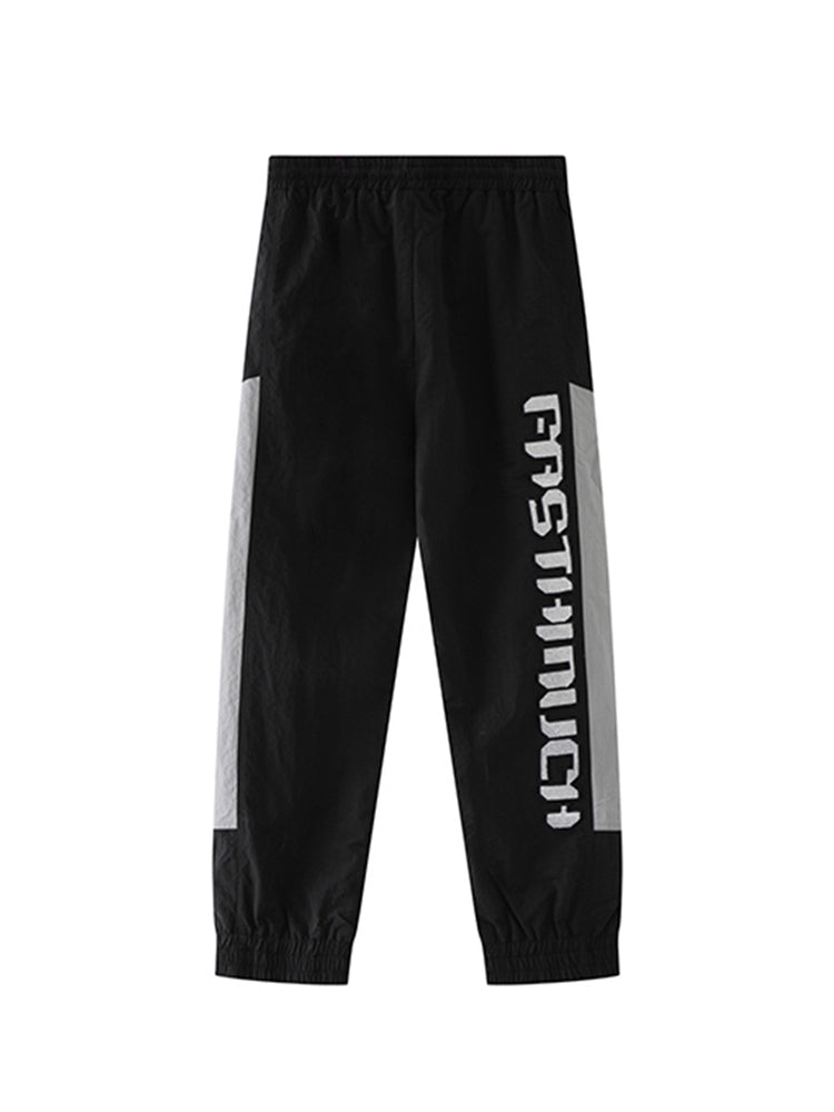 TCH Men's Rhinestone Pro Racing Nylon Track Pants