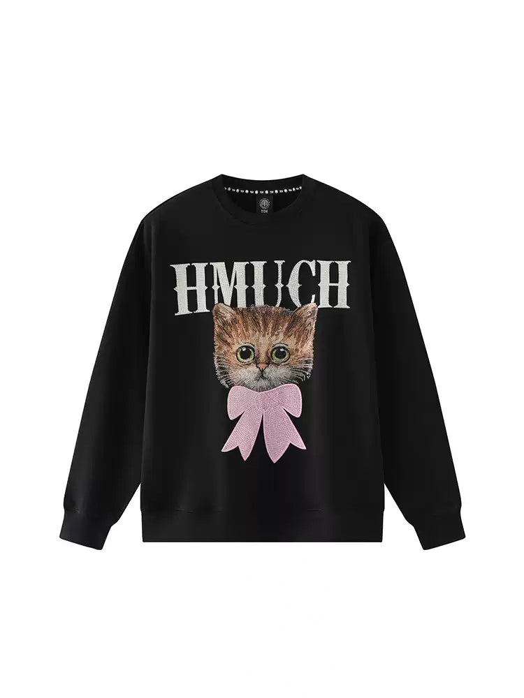 TCH Rhinestone Cat Unisex Sweatshirt